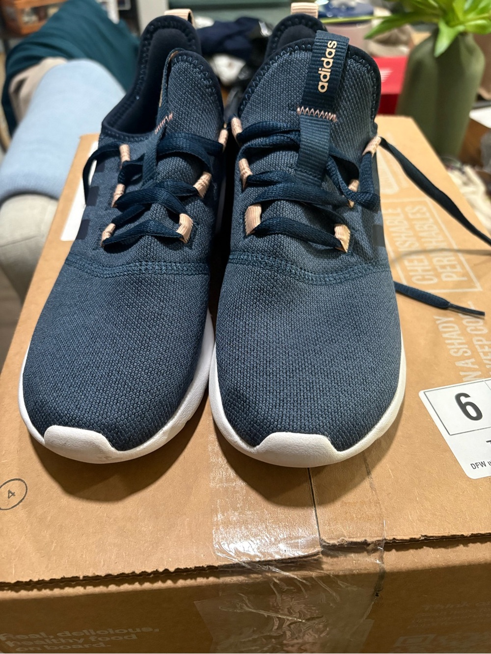 adidas navy women’s sneakers